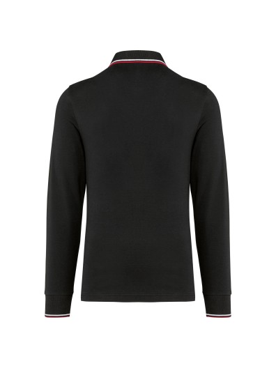 Polo malha piqu� de manga comprida de homem - K280