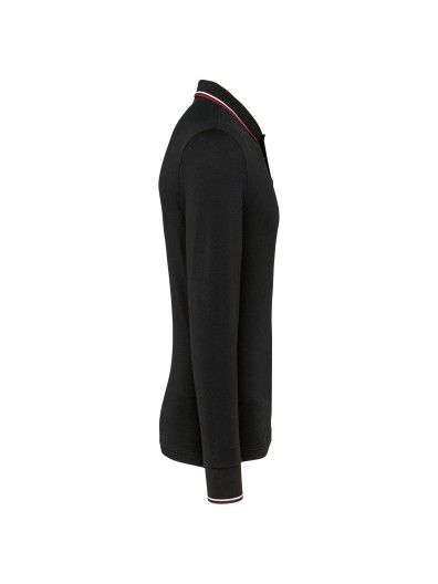 Polo malha piqu� de manga comprida de homem - K280