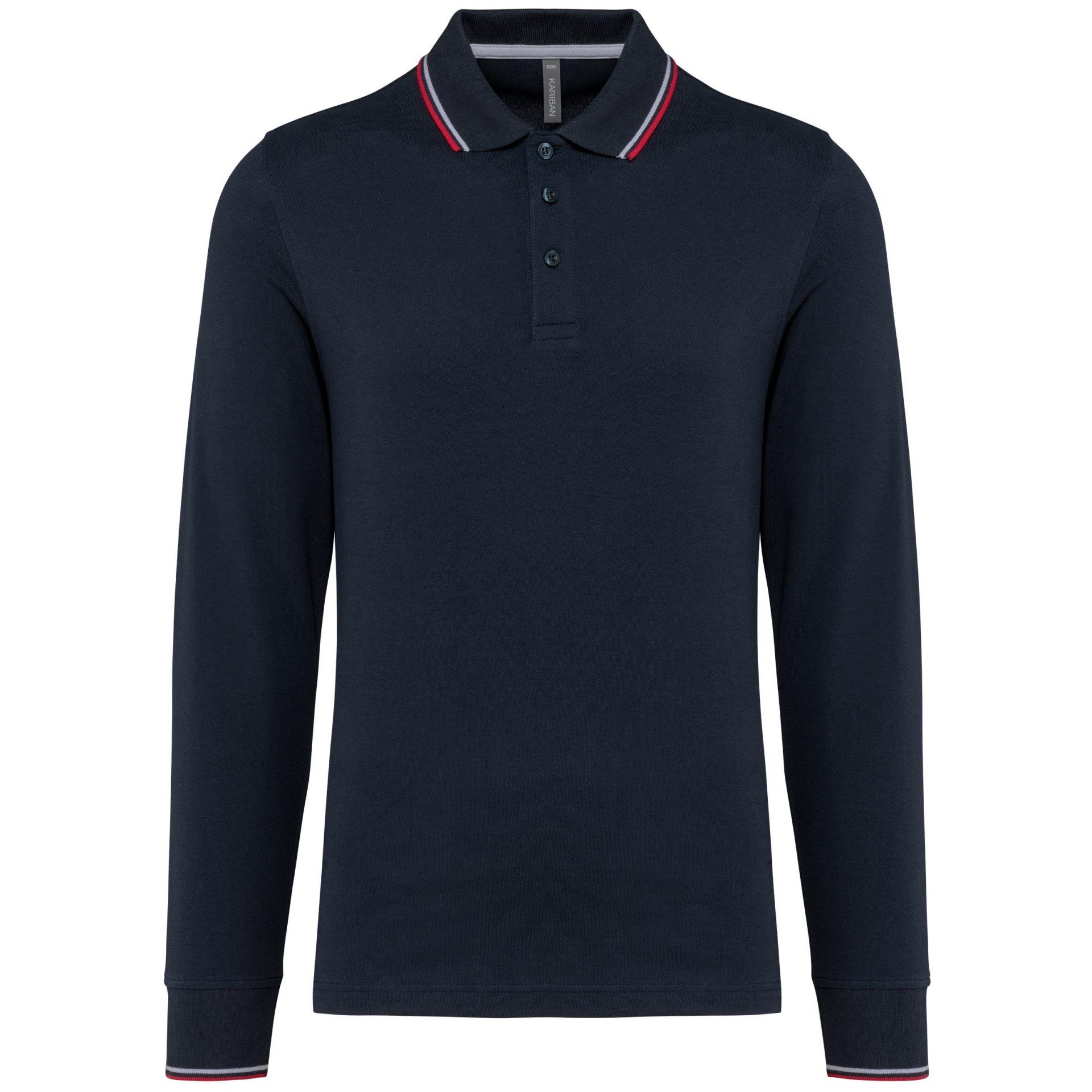 Polo malha piqué de manga comprida de homem - K280