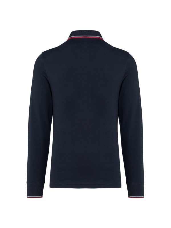 Polo malha piqué de manga comprida de homem - K280
