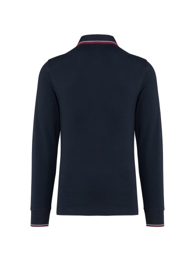 Polo malha piqu� de manga comprida de homem - K280