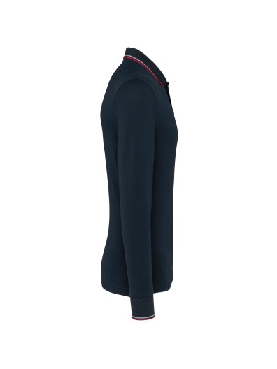 Polo malha piqu� de manga comprida de homem - K280