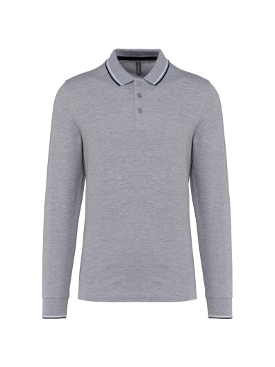 Polo malha piqué de manga comprida de homem - K280 Polo malha piqué de manga comprida de homem - K280