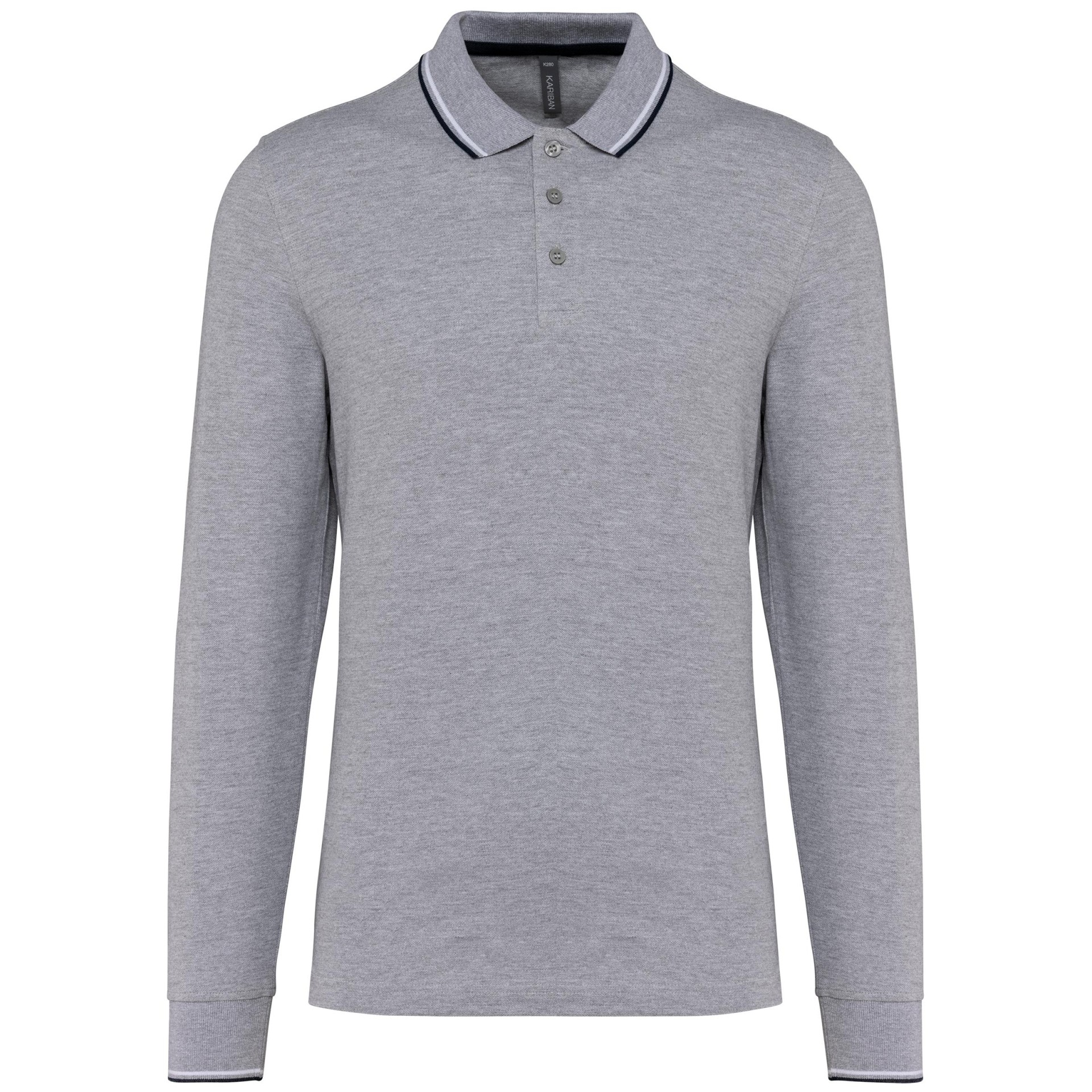 Polo malha piqué de manga comprida de homem - K280