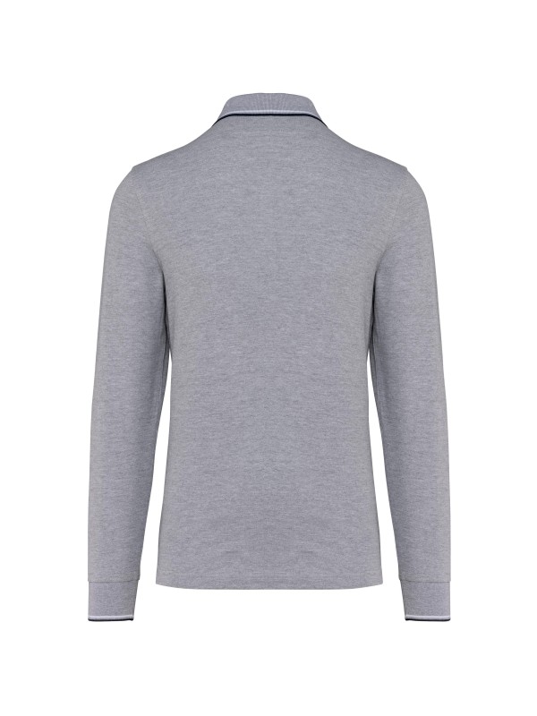 Polo malha piqué de manga comprida de homem - K280