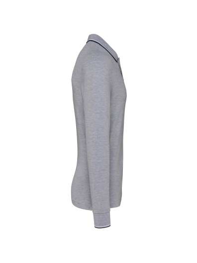 Polo malha piqué de manga comprida de homem - K280 Polo malha piqué de manga comprida de homem - K280