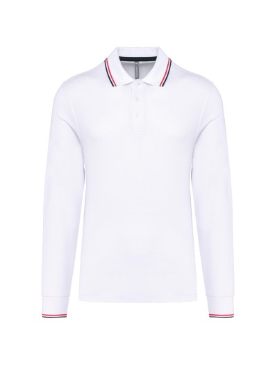 Polo malha piqué de manga comprida de homem - K280 Polo malha piqué de manga comprida de homem - K280