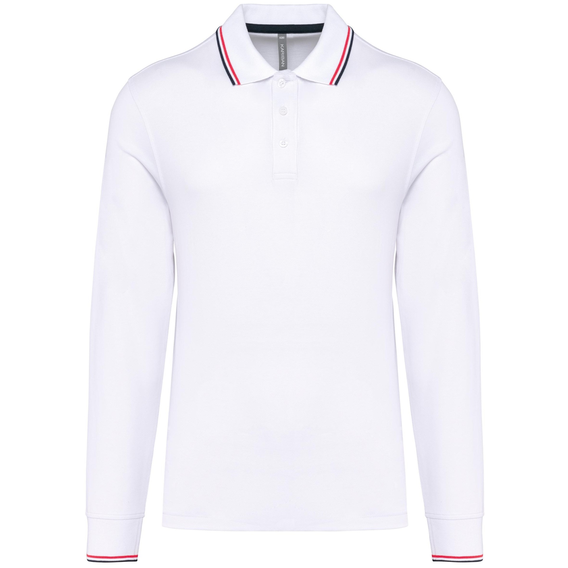 Polo malha piqué de manga comprida de homem - K280