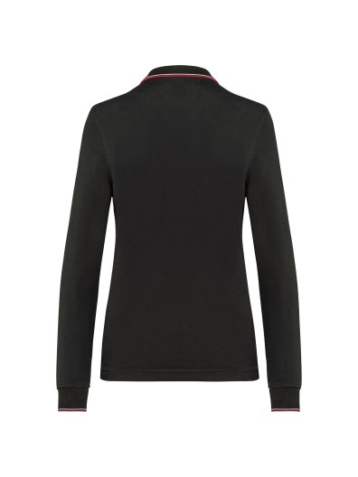 Polo malha piqué de manga comprida de senhora - K281 Polo malha piqué de manga comprida de senhora - K281