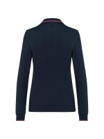 Polo malha piqué de manga comprida de senhora - K281