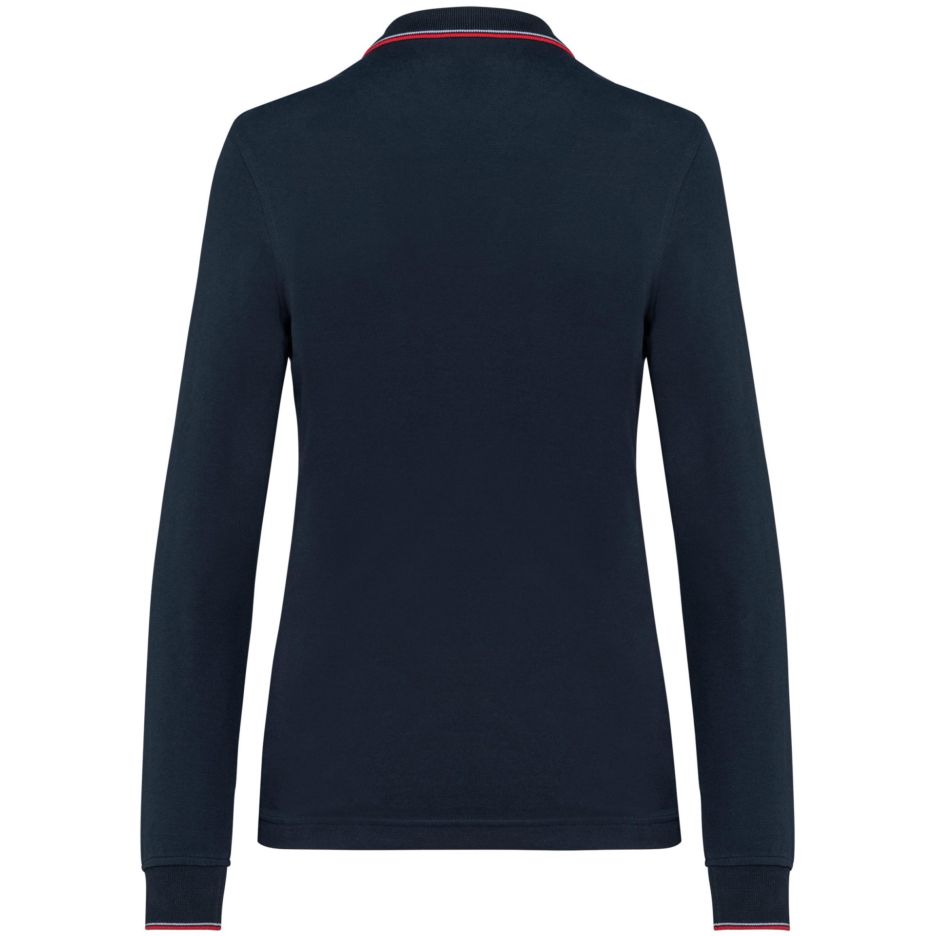 Polo malha piqué de manga comprida de senhora - K281