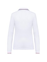 Polo malha piqué de manga comprida de senhora - K281