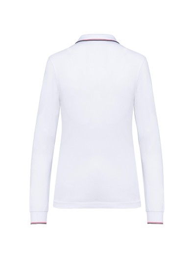 Polo malha piqué de manga comprida de senhora - K281 Polo malha piqué de manga comprida de senhora - K281