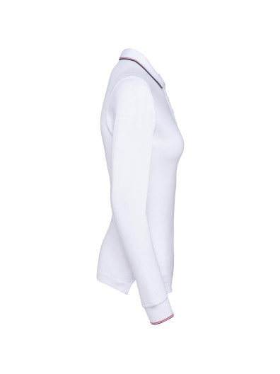 Polo malha piqué de manga comprida de senhora - K281 Polo malha piqué de manga comprida de senhora - K281