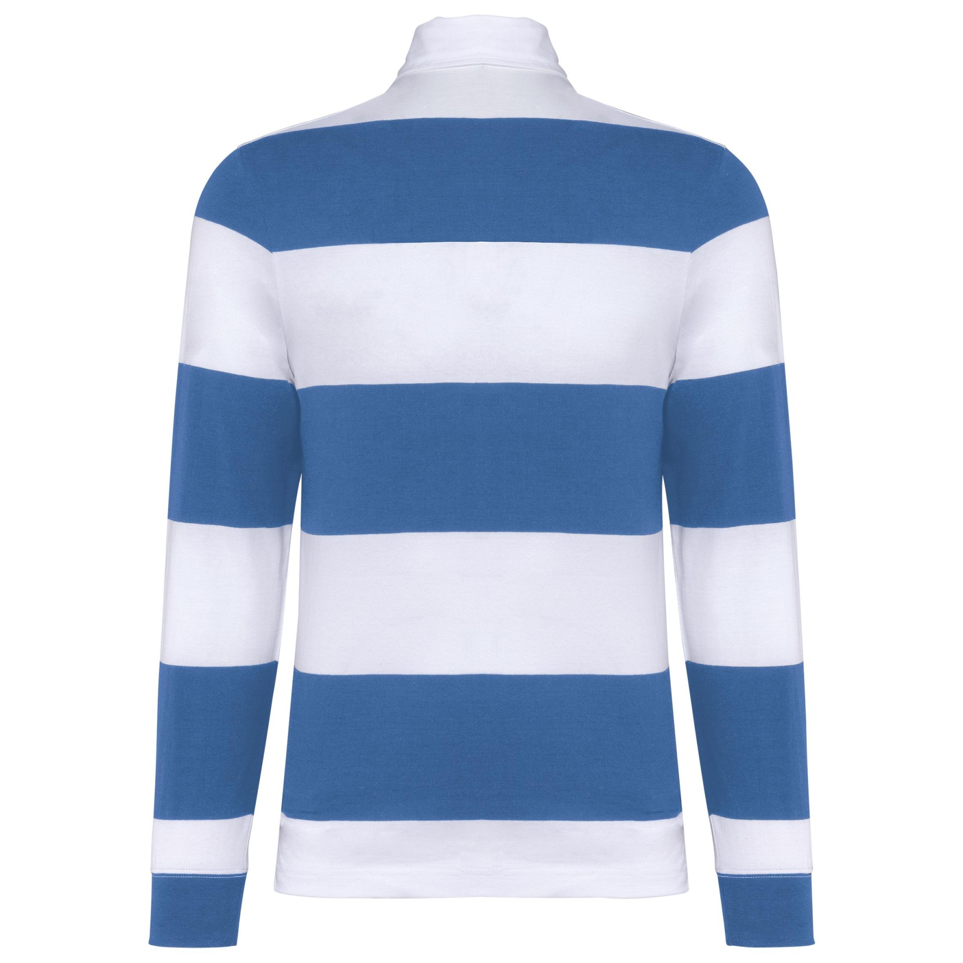 Polo rugby às riscas manga comprida unissexo - K285