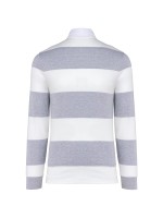 Polo rugby �s riscas manga comprida unissexo - K285