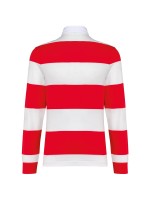 Polo rugby �s riscas manga comprida unissexo - K285