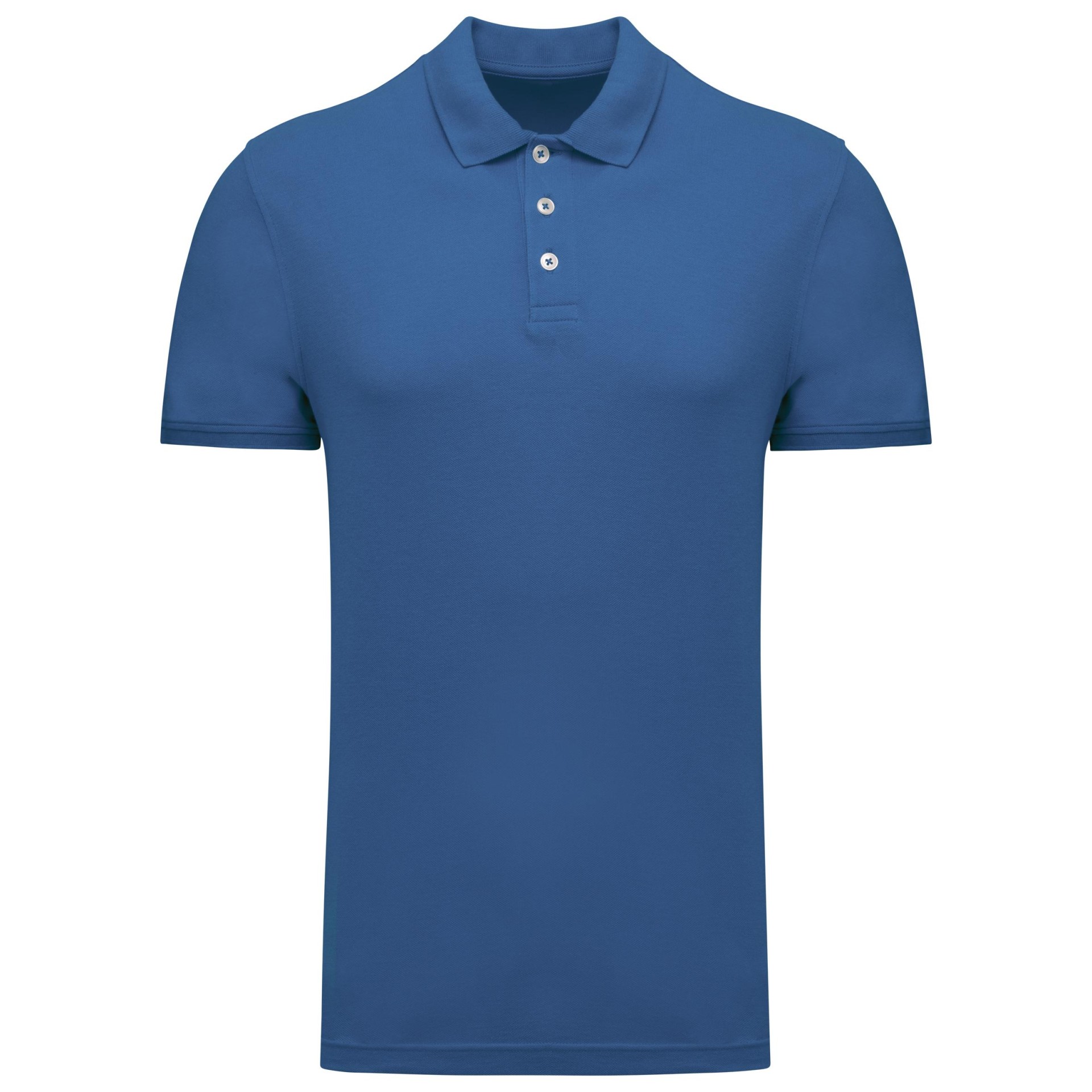 Polo em malha piqué manga curta