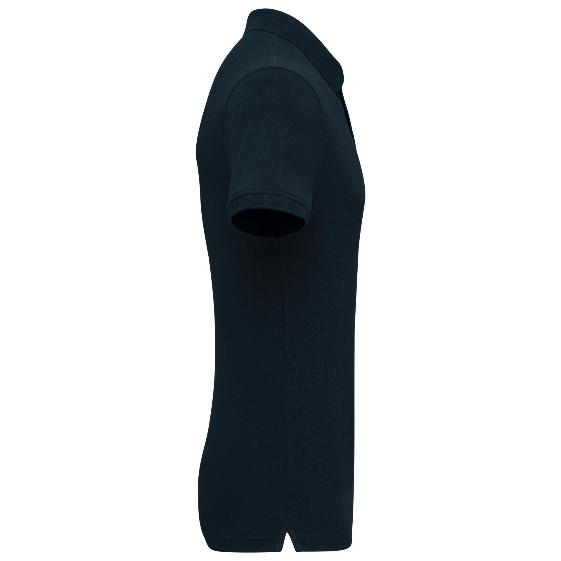 Polo em malha piqué manga curta