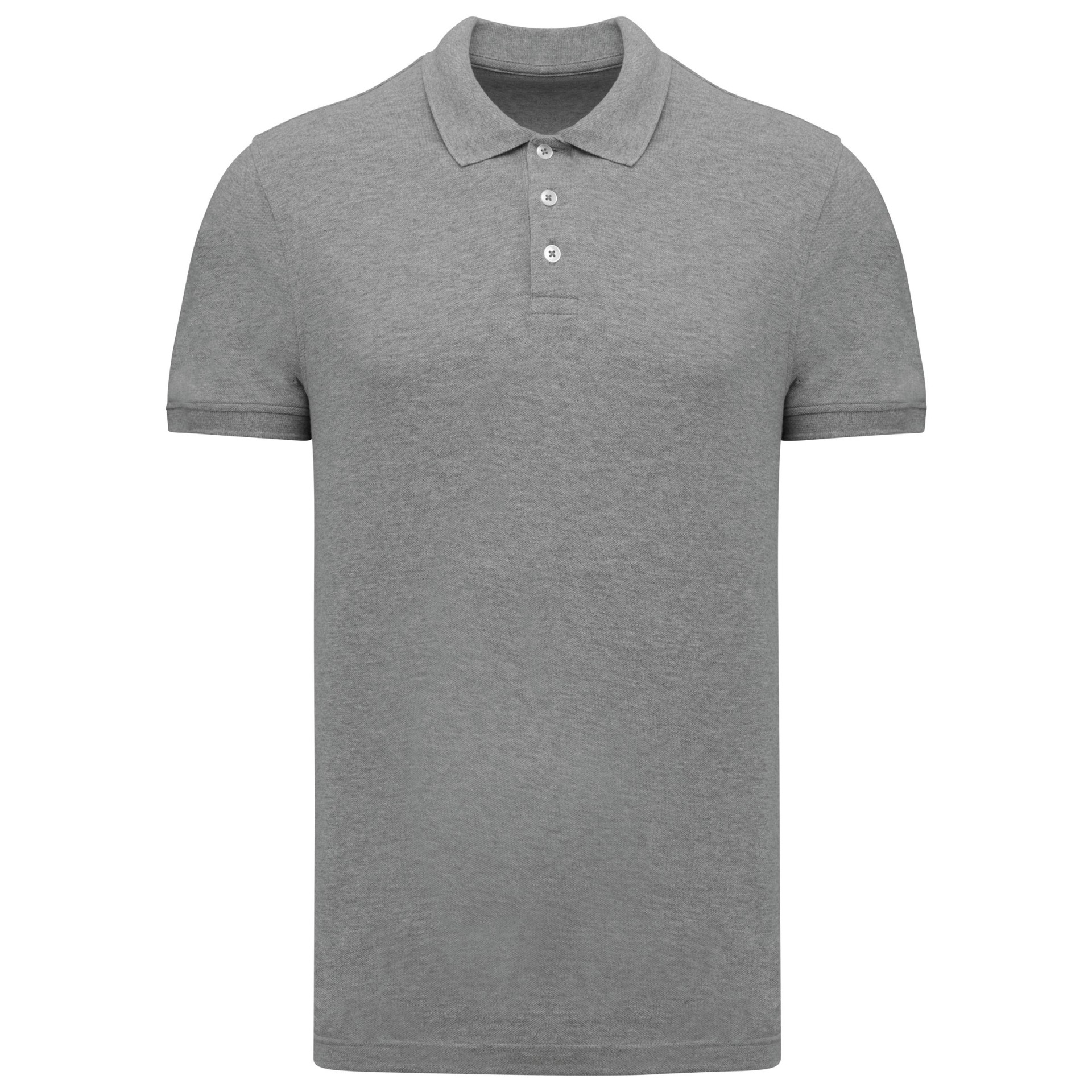 Polo em malha piqué manga curta