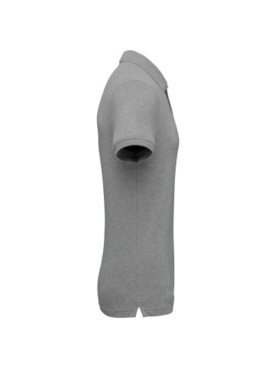 Polo em malha piqu manga curta