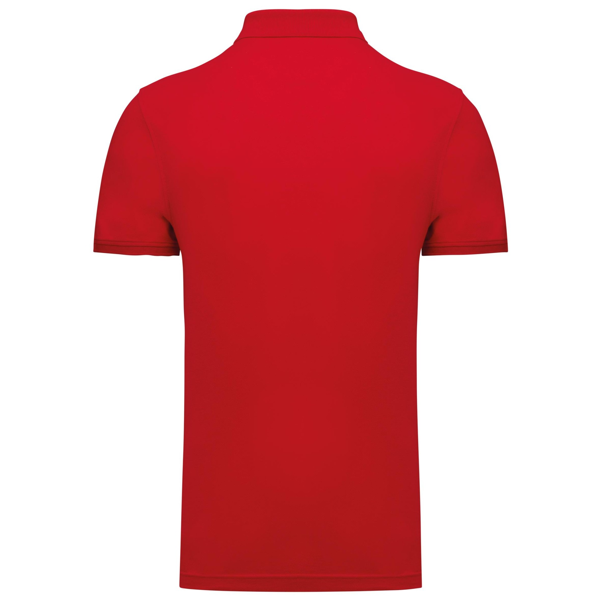 Polo em malha piqué manga curta