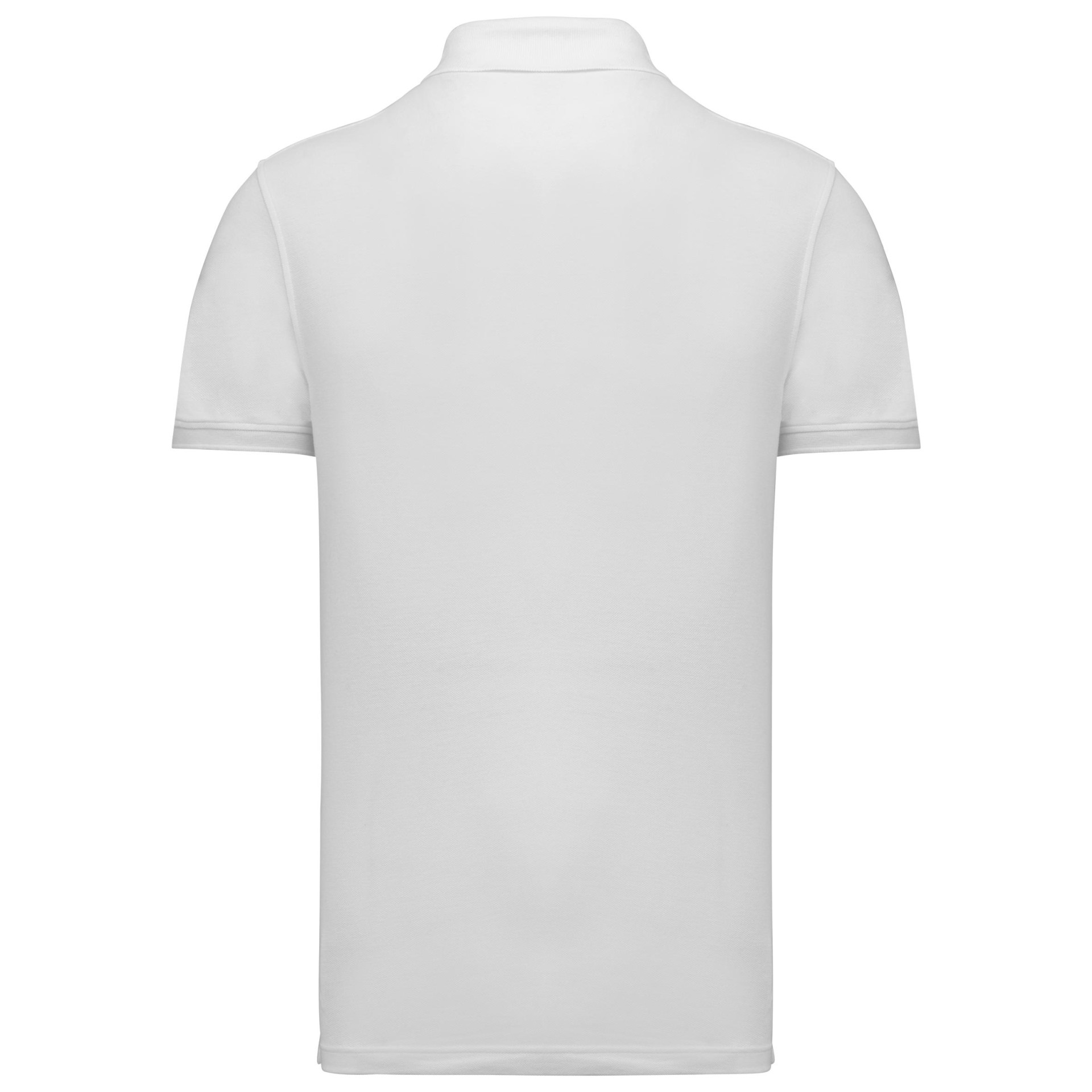 Polo em malha piqué manga curta