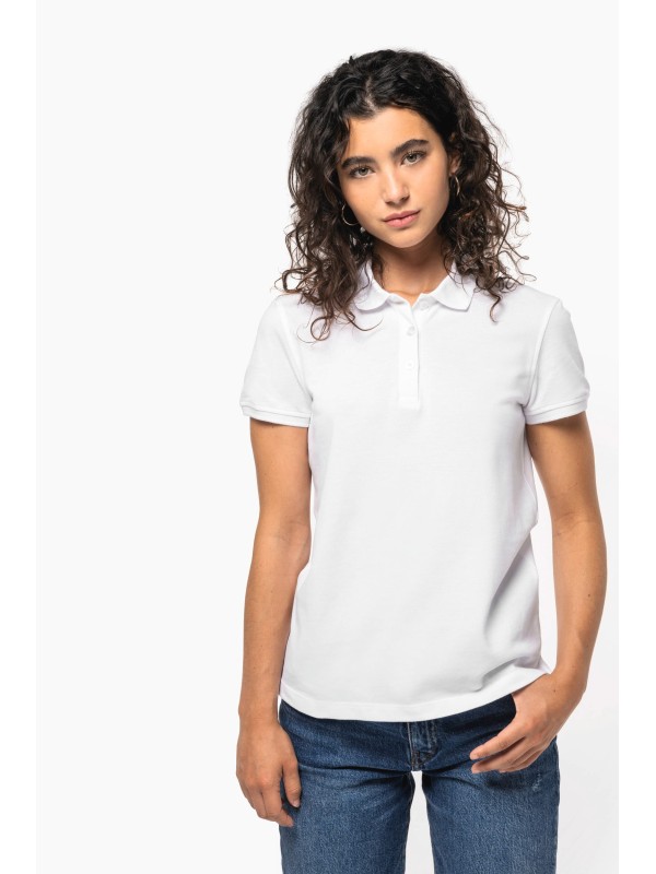 Polo malha piqu manga curta