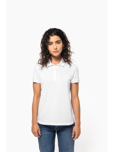 Polo malha piqu manga curta