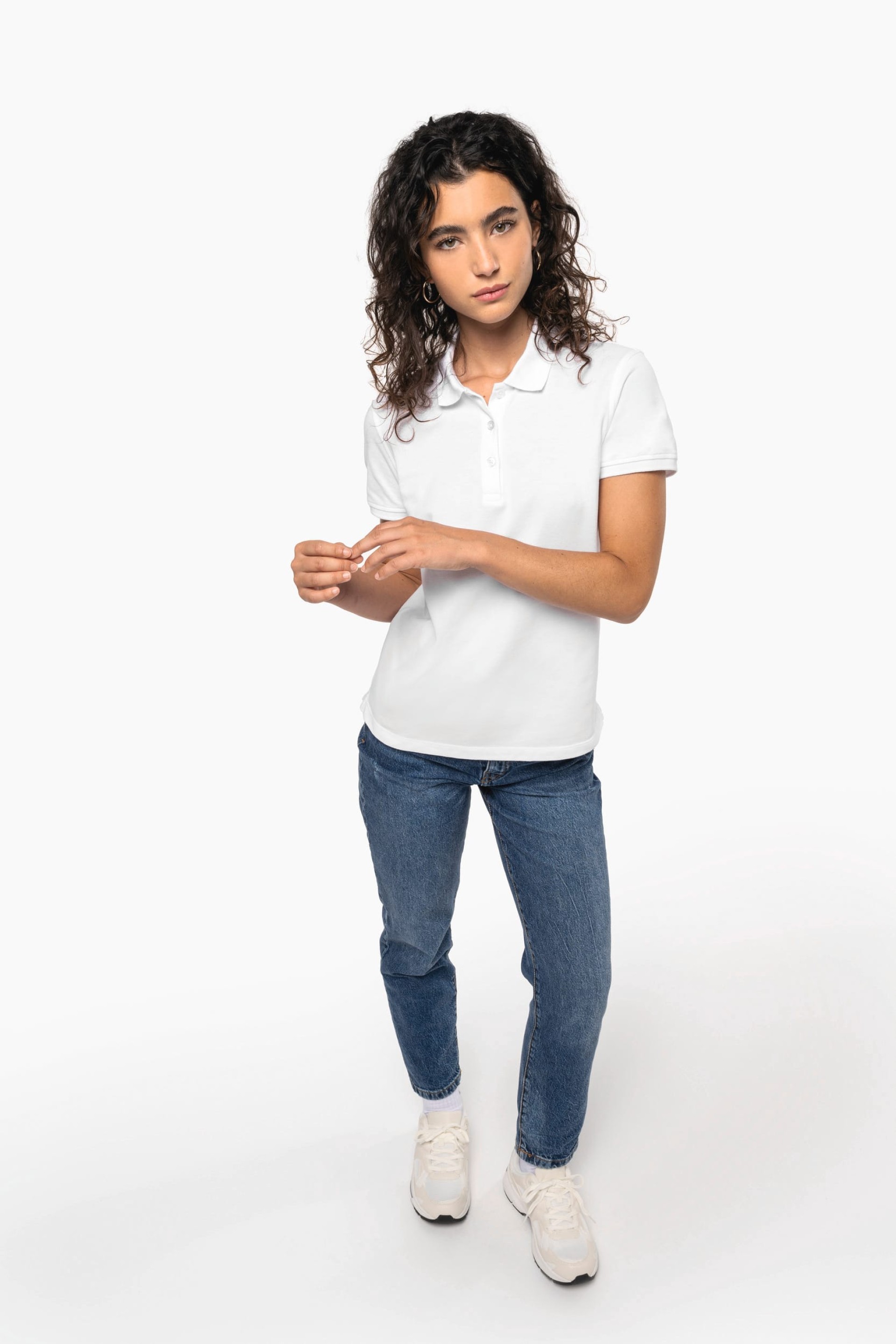 Polo malha piqué manga curta