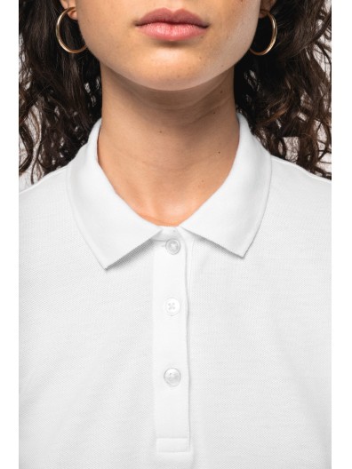 Polo malha piqu manga curta