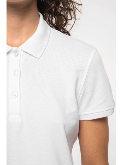 Polo malha piqu manga curta
