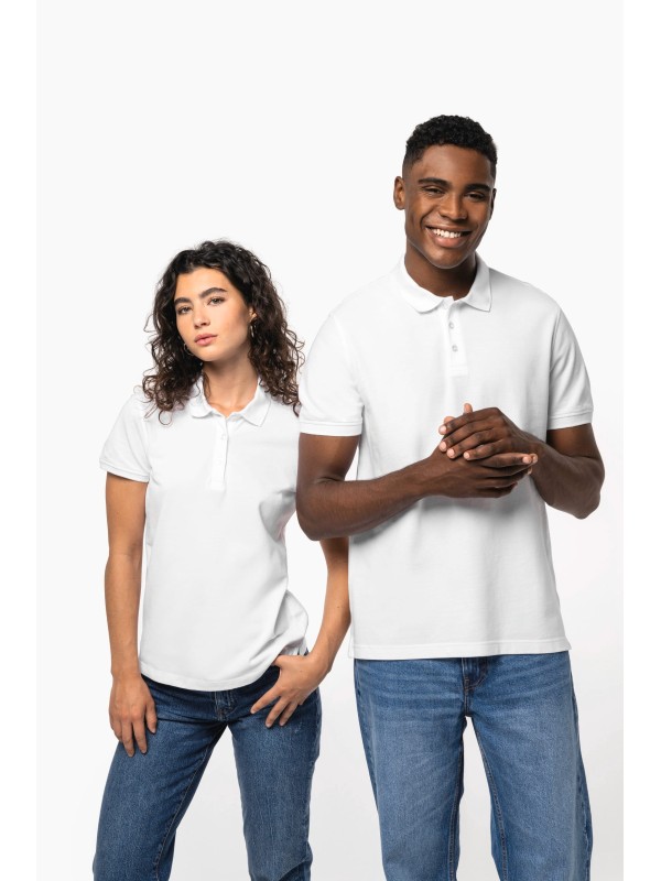 Polo malha piqu manga curta