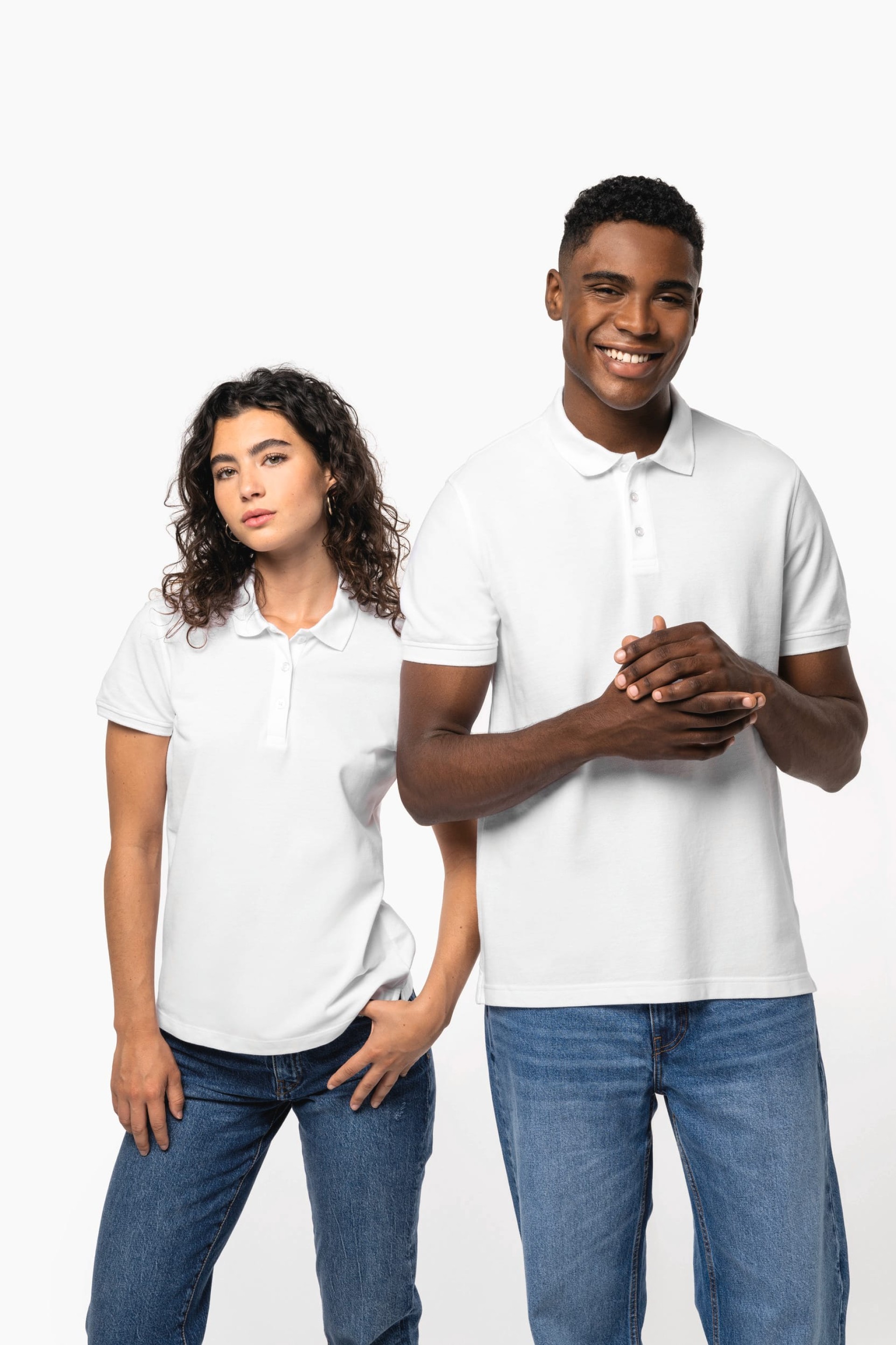 Polo malha piqué manga curta