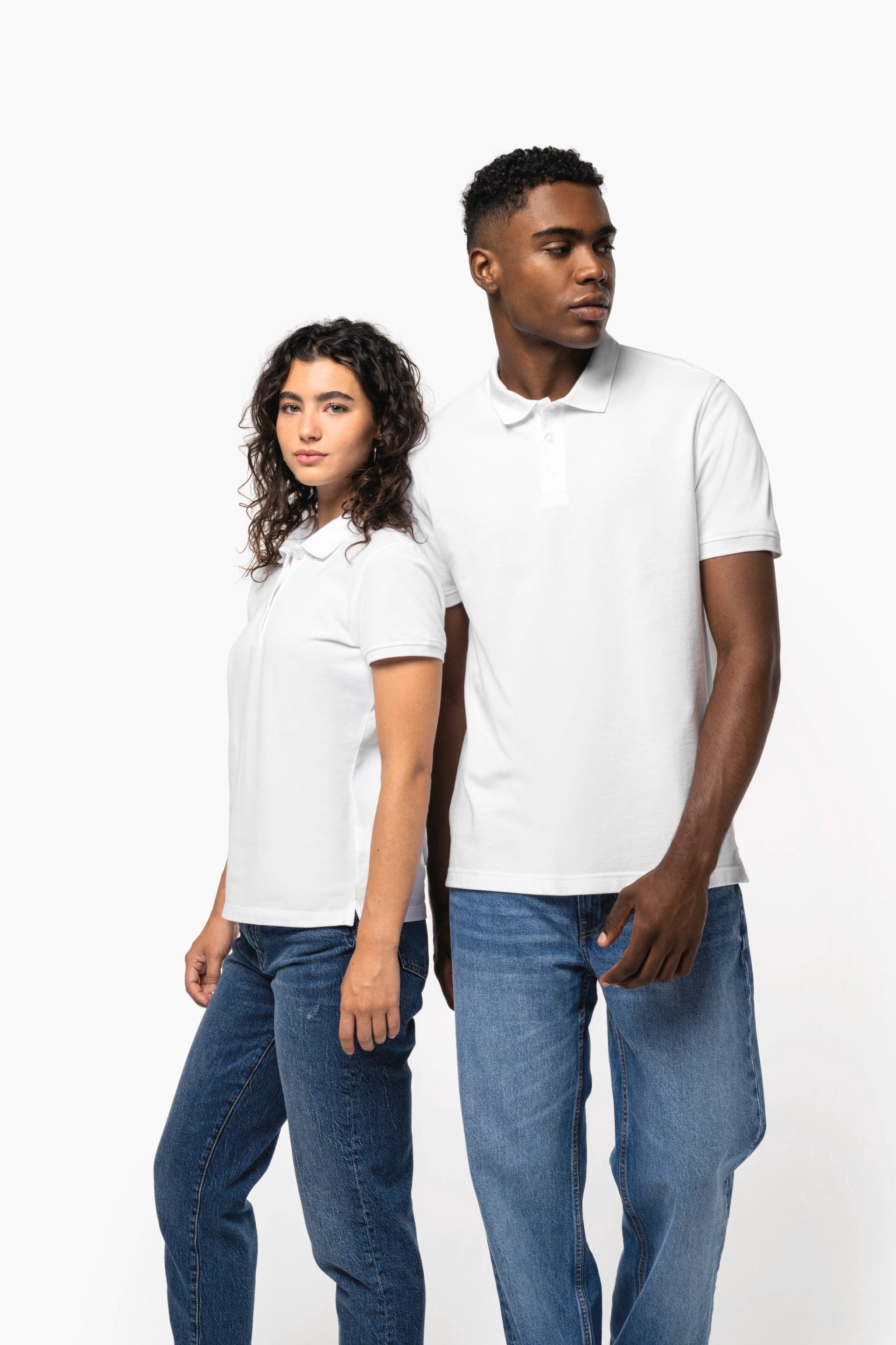 Polo malha piqué manga curta