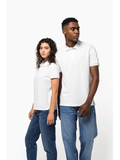 Polo malha piqu manga curta