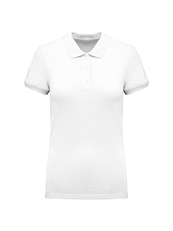 Polo malha piqu manga curta