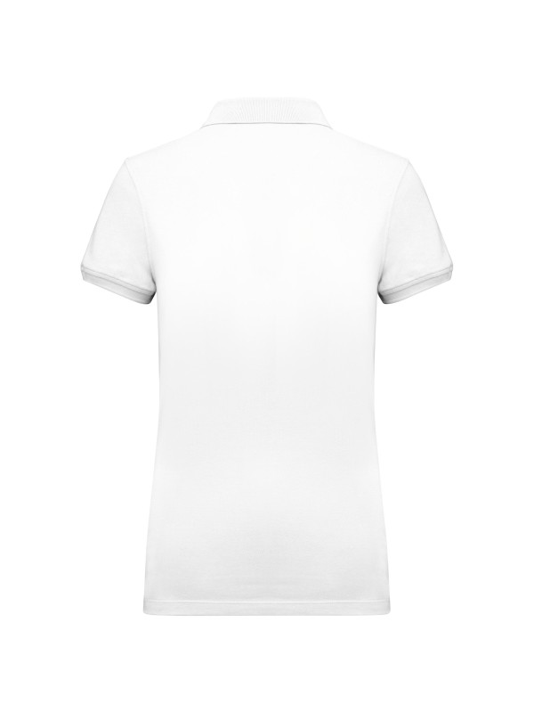 Polo malha piqu manga curta