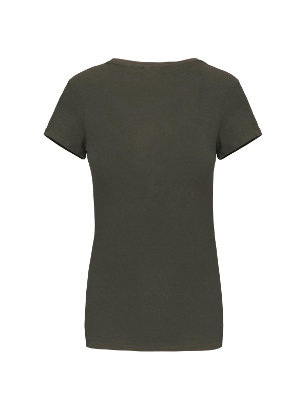 T-shirt decote redondo de manga curta