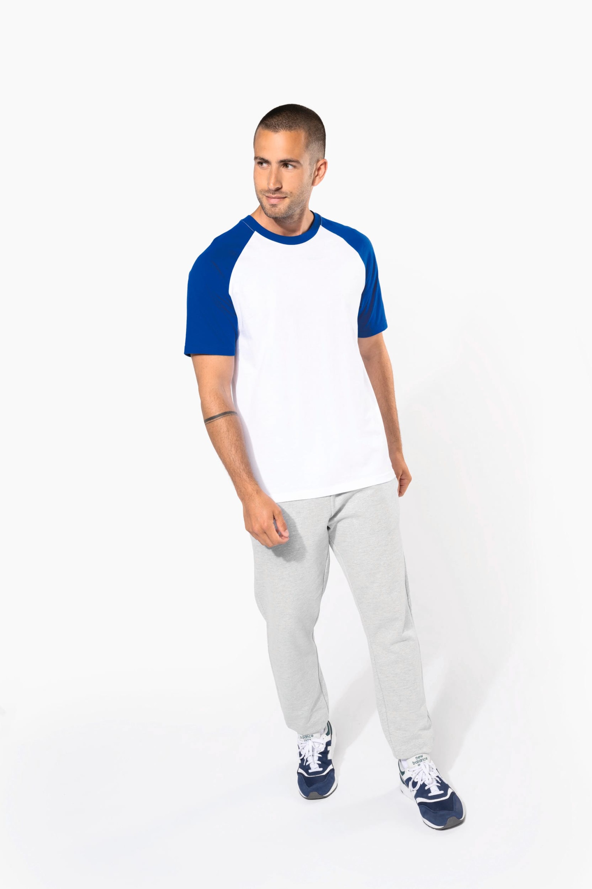 T-shirt Estilo Baseball de homem - K330