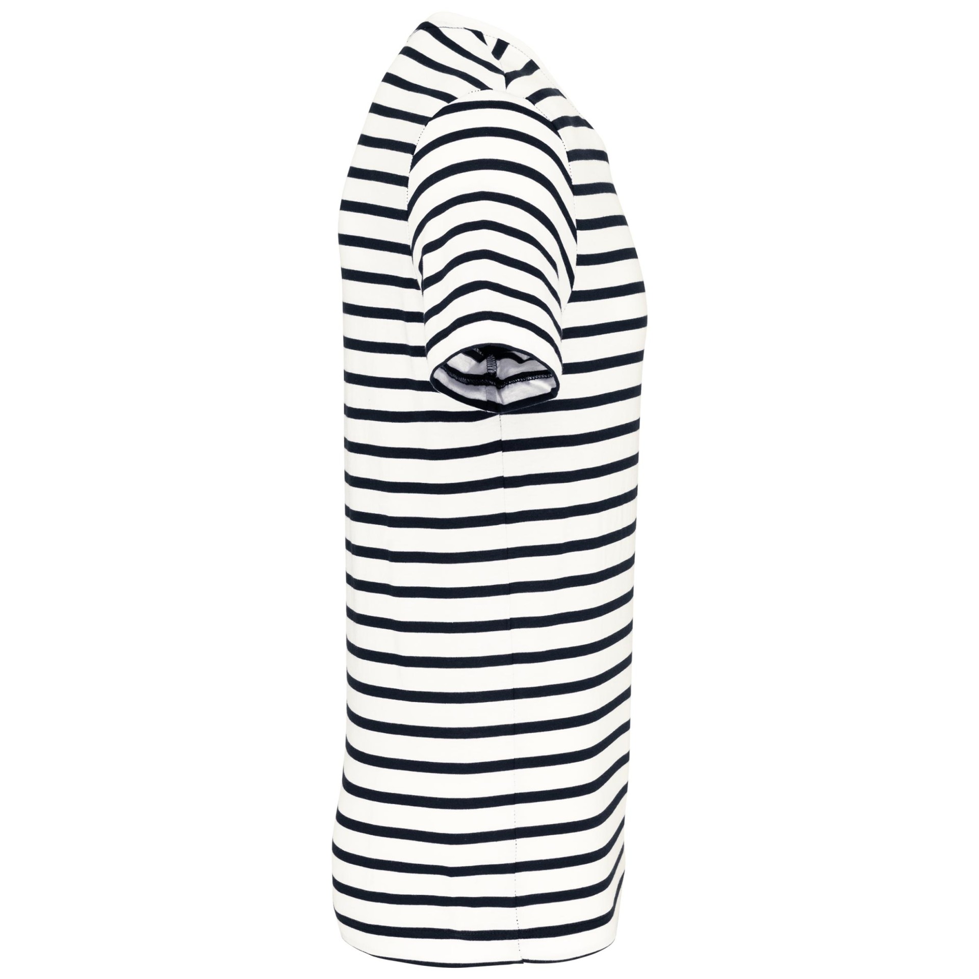 T-shirt estilo marinheiro de manga curta com bolso- K378