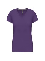 T-shirt de senhora de manga curta e decote V - K381