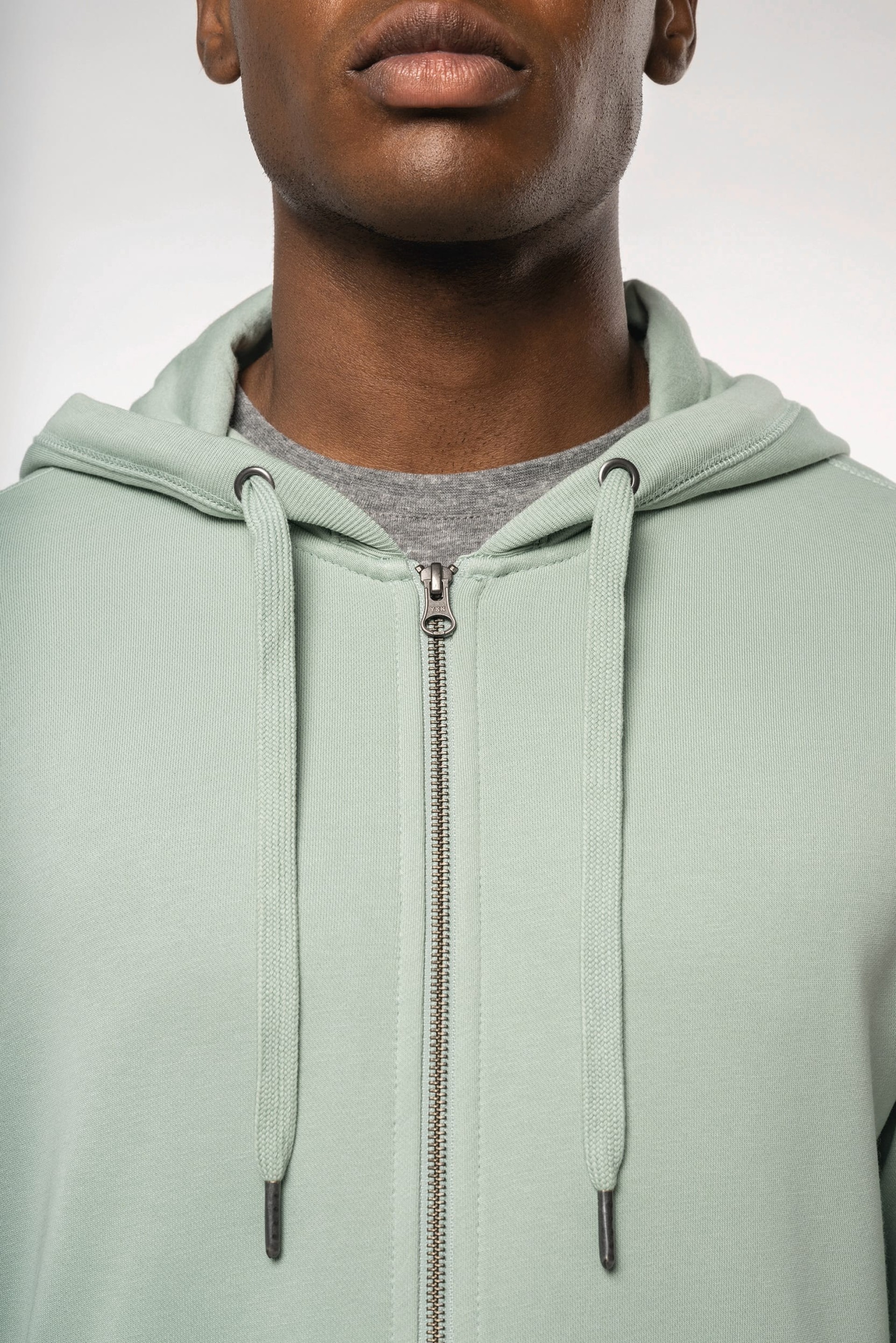 Sweatshirt com fecho e capuz unissexo - K4008