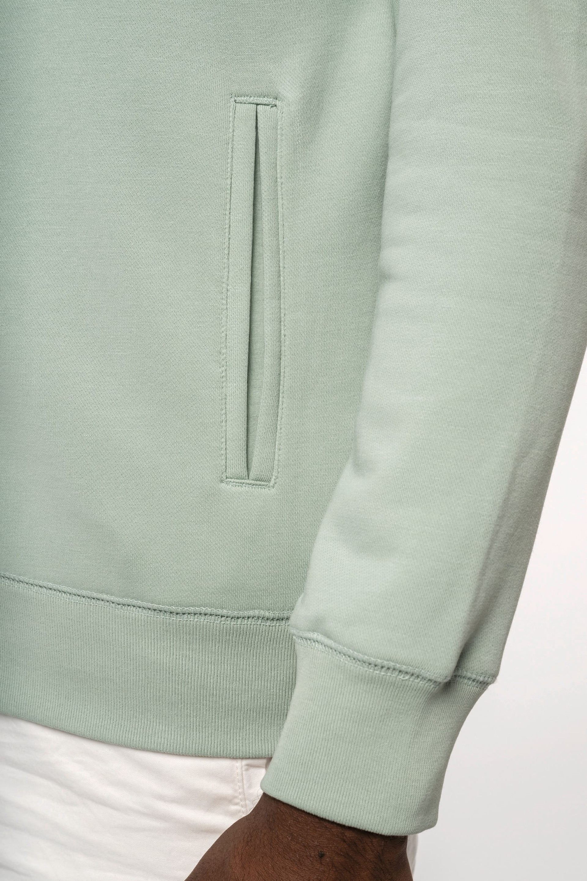 Sweatshirt com fecho e capuz unissexo - K4008