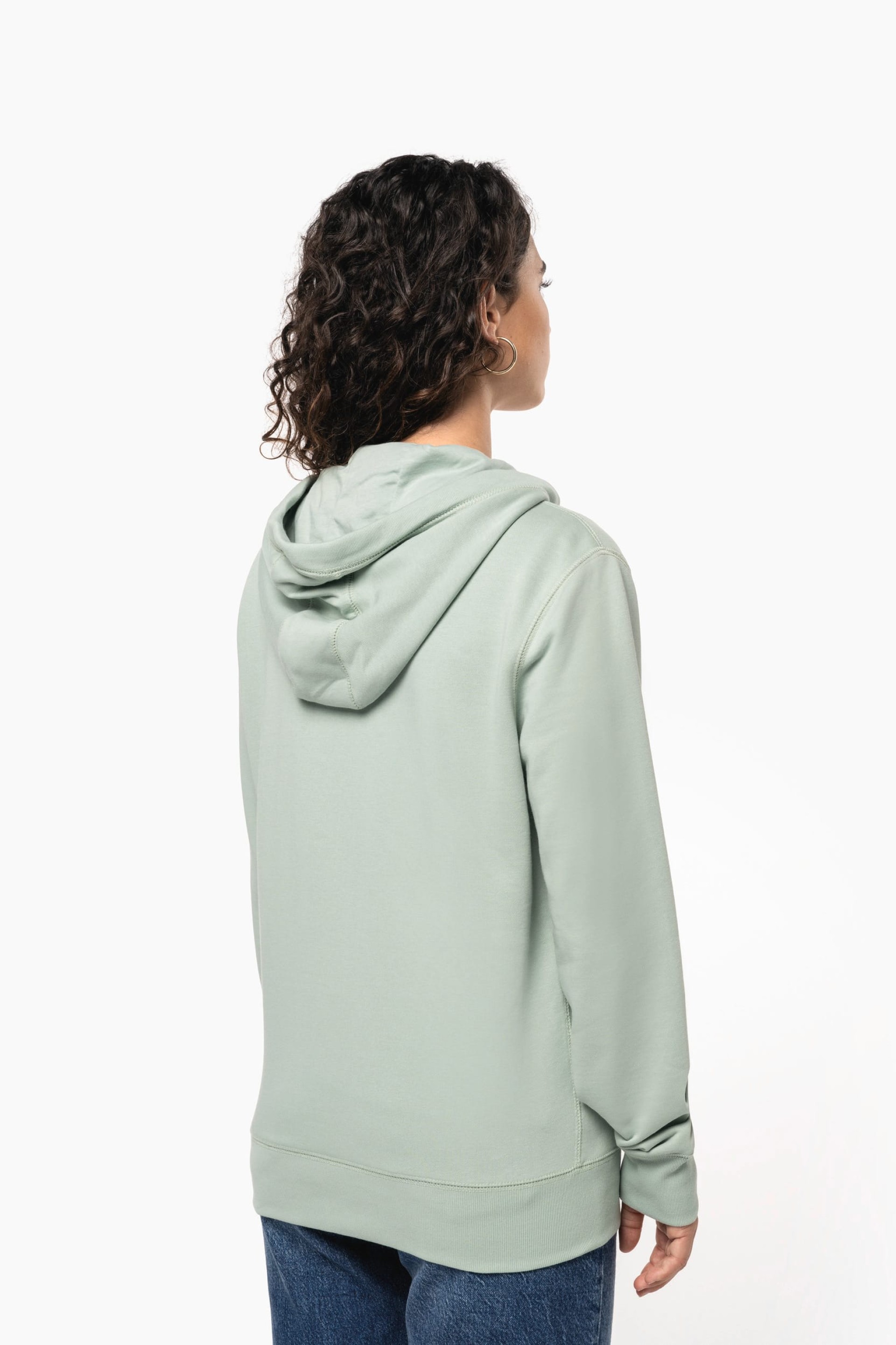 Sweatshirt com fecho e capuz unissexo - K4008