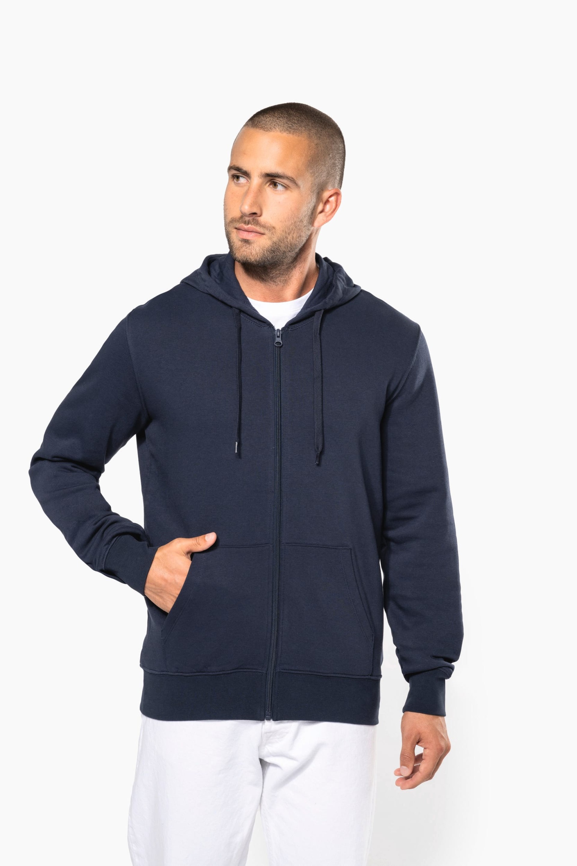Sweatshirt com Capuz e Fecho Homem - K4030