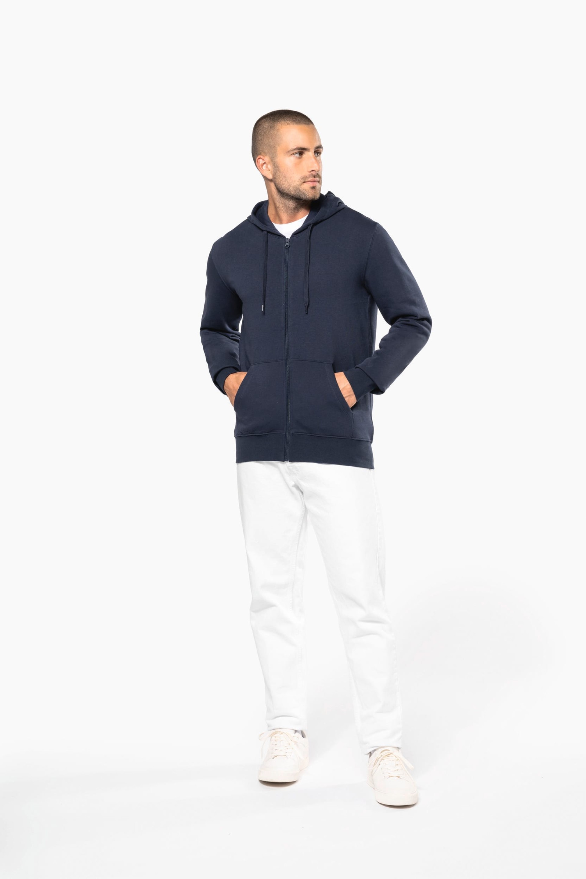 Sweatshirt com Capuz e Fecho Homem - K4030