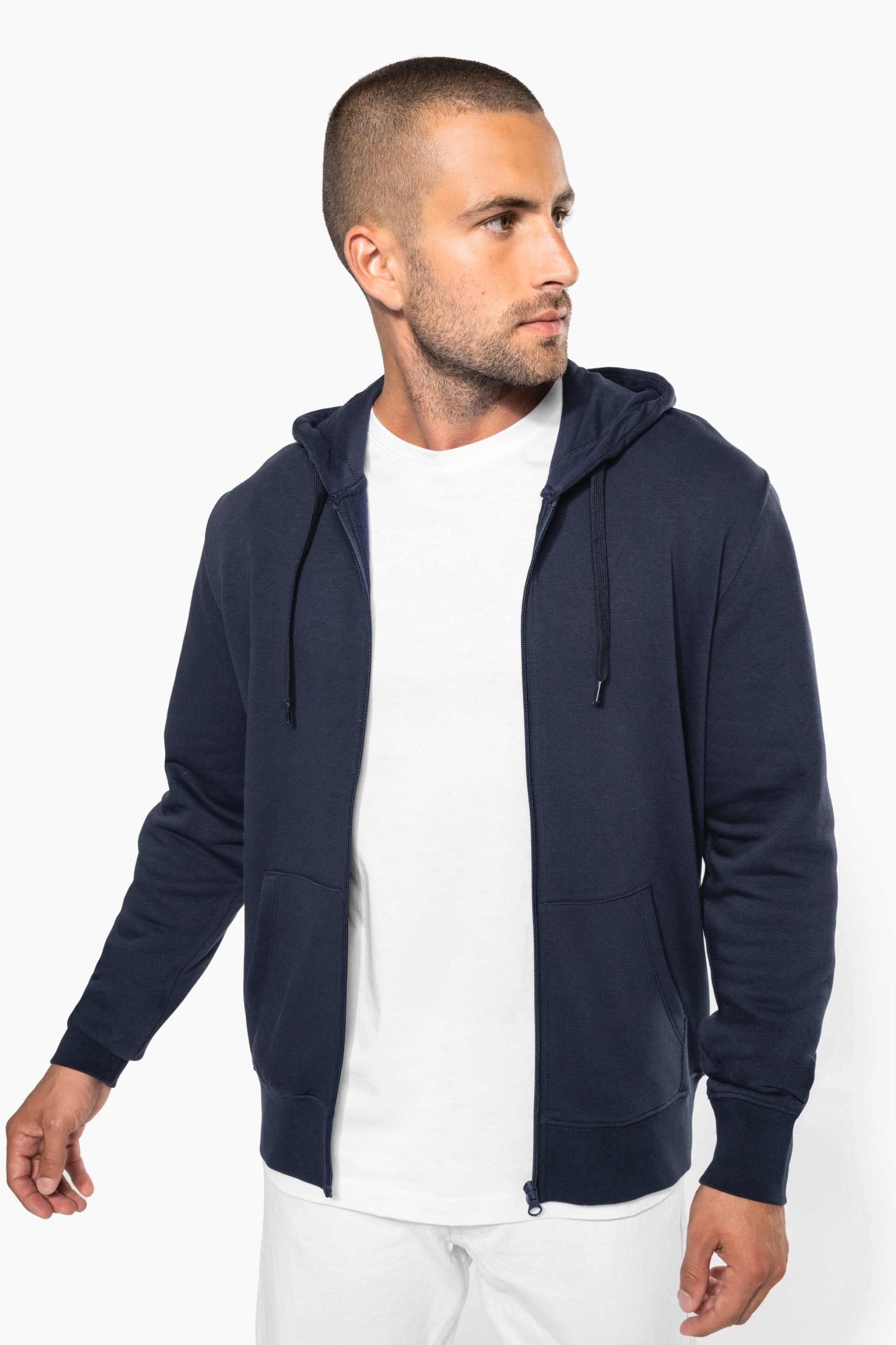 Sweatshirt com Capuz e Fecho Homem - K4030
