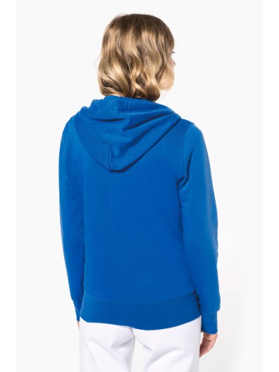 Sweatshirt eco-respons�vel com capuz e fecho - K4031