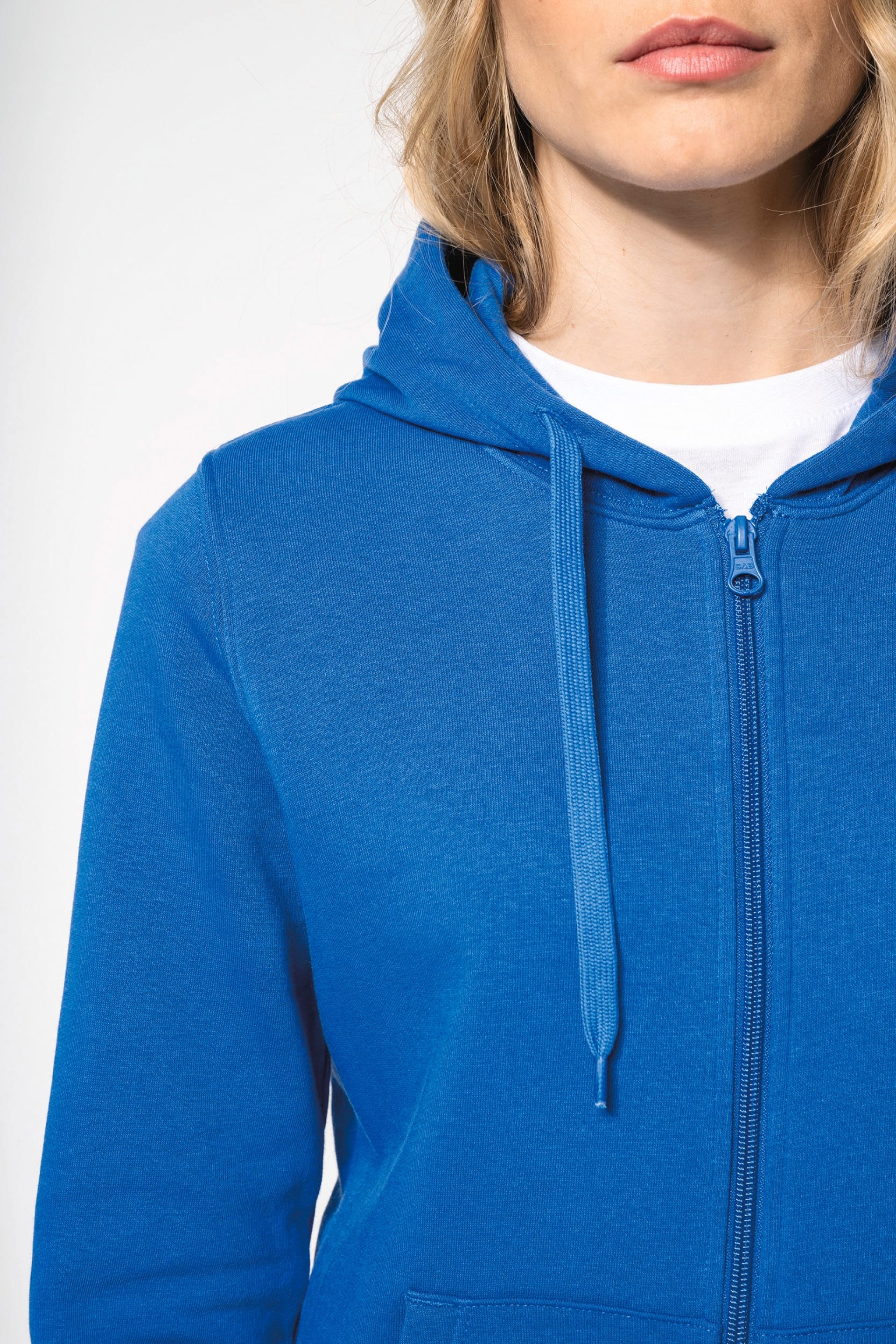 Sweatshirt eco-responsável com capuz e fecho - K4031